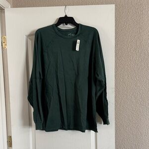Aerie Dark Green Long Sleeve Tee